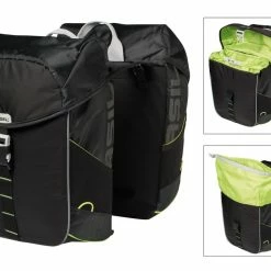 Basil Miles Dobbelt Bagebære Taske Sort/Neon