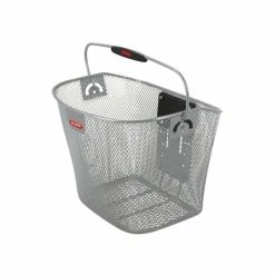 KlickFix Front Kurv 16L Med Hank Sølv