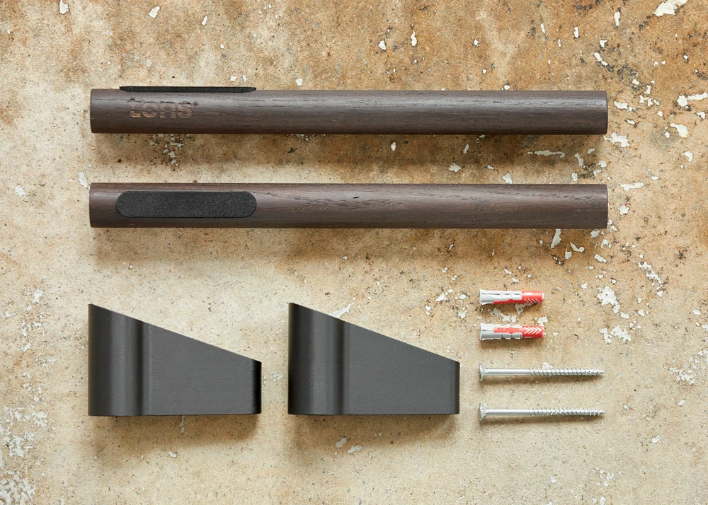 Tons Ophæng Til Cykel Røget Egetræ 3 Tons Ophæng Til Cykel Røget Egetræ