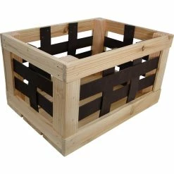 Trækasse Til Bagagebærer 20 Liter Med Kunstlæder Stropper