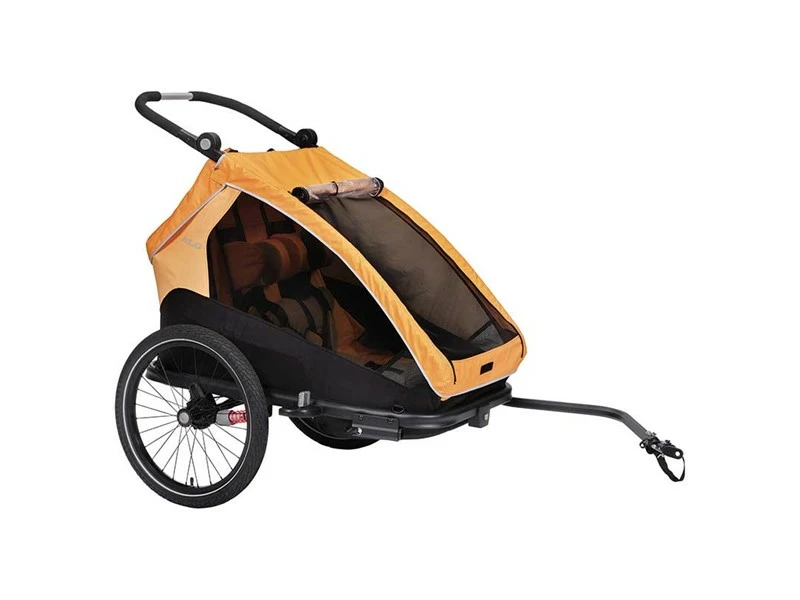 XLC Duo S Cykeltrailer Til 2 Børn Orange 3 XLC Duo S Cykeltrailer Til 2 Børn Orange