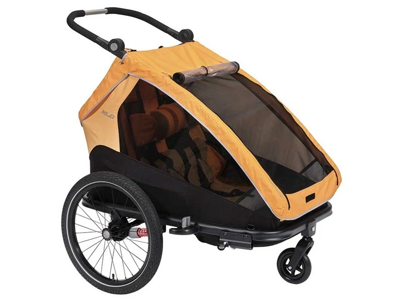 XLC Duo S Cykeltrailer Til 2 Børn Orange 4 XLC Duo S Cykeltrailer Til 2 Børn Orange - Billede 2