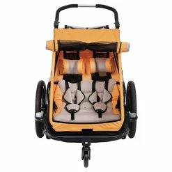 XLC Duo S Cykeltrailer Til 2 Børn Orange 12 XLC Duo S Cykeltrailer Til 2 Børn Orange -Cykelanhængere Salgsbutik XLC Duo S Cykeltrailer til 2 Boern Or 1654851789 02