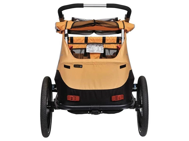 XLC Duo S Cykeltrailer Til 2 Børn Orange 7 XLC Duo S Cykeltrailer Til 2 Børn Orange - Billede 5