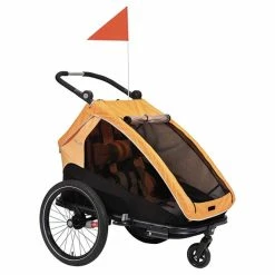 XLC Duo S Cykeltrailer Til 2 Børn Orange 15 XLC Duo S Cykeltrailer Til 2 Børn Orange -Cykelanhængere Salgsbutik XLC Duo S Cykeltrailer til 2 Boern Or 1654851789 05