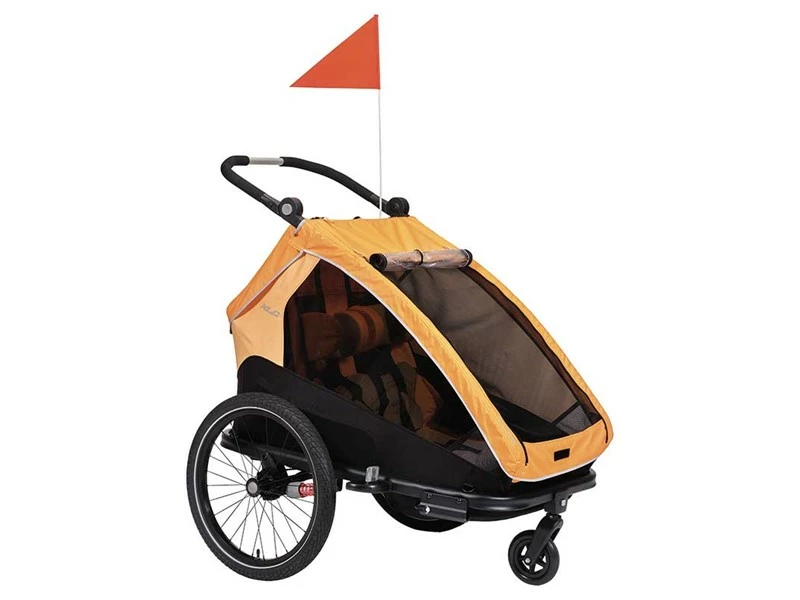 XLC Duo S Cykeltrailer Til 2 Børn Orange 8 XLC Duo S Cykeltrailer Til 2 Børn Orange - Billede 6