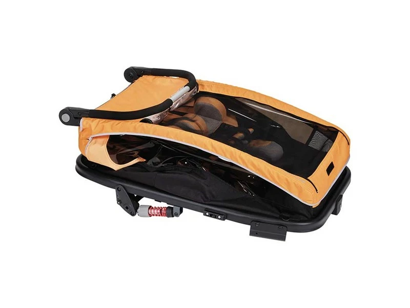 XLC Duo S Cykeltrailer Til 2 Børn Orange 9 XLC Duo S Cykeltrailer Til 2 Børn Orange - Billede 7