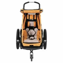 XLC Mono S Cykeltrailer Til 1 Barn Orange -Cykelanhængere Salgsbutik XLC Mono S Cykeltrailer til 1 Barn O 1654851931 02