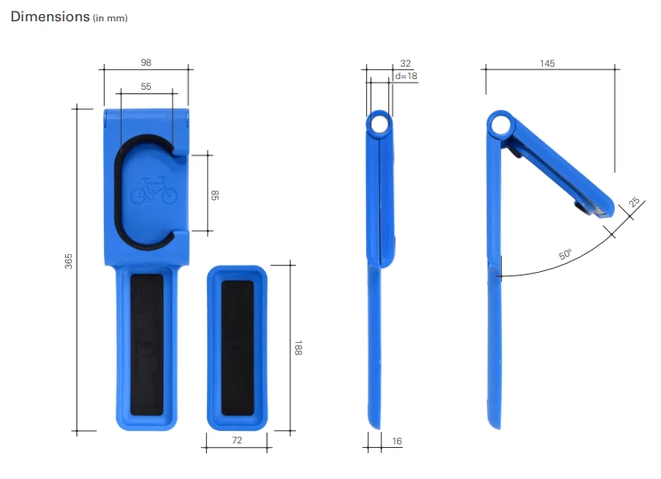 Cycloc Endo Vægophæng Til Cykel 4 Cycloc Endo Vægophæng Til Cykel - Billede 2