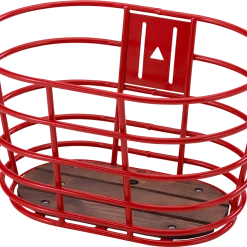 28" Rød Norden Kurv Med Træbund