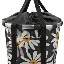 Klickfix Bikebasket Sort Med Hvide Maguritter